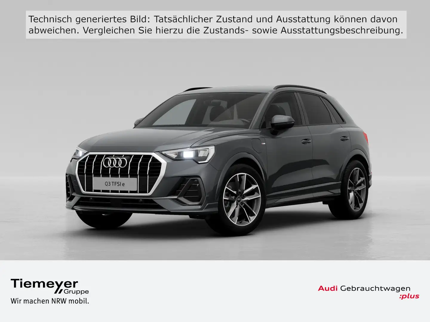 Audi Q3 45 TFSIe S LINE SHZG LEDER AHK LM19 Grau - 1