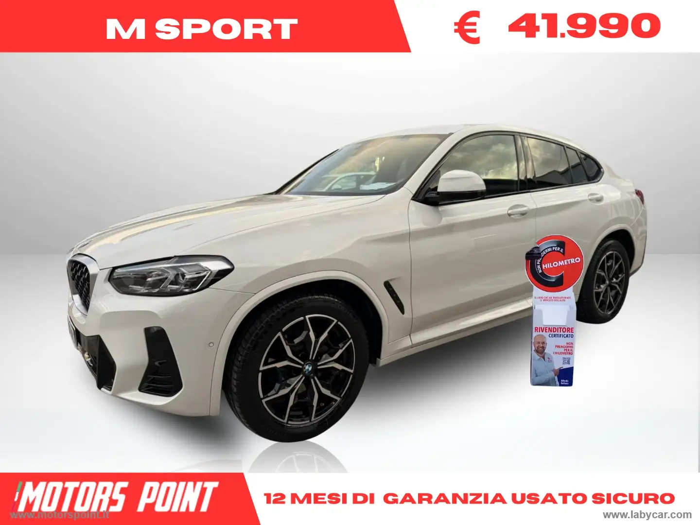 BMW X4 xDrive20d 48V Msport Blanc - 1