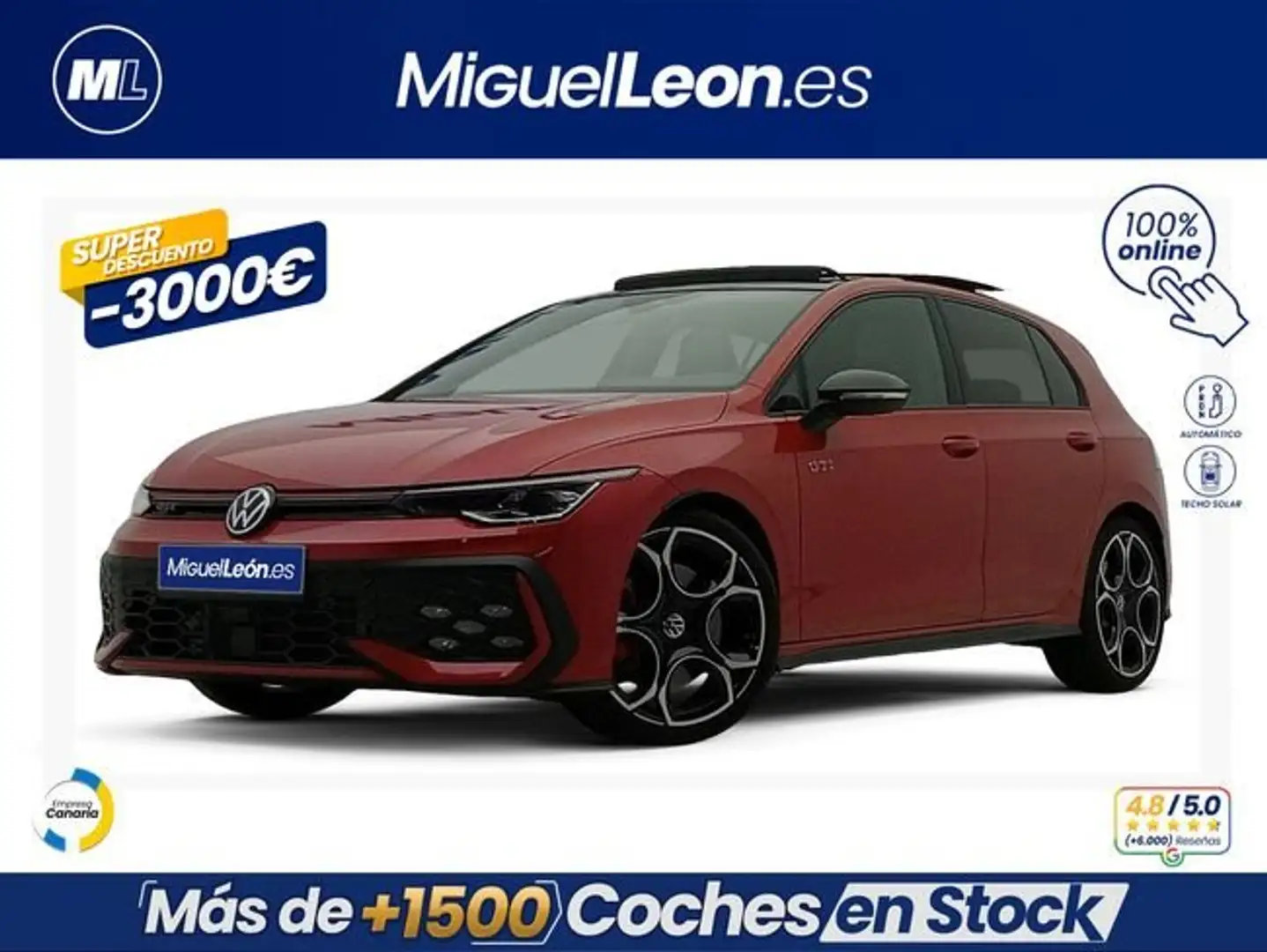 Volkswagen Golf GTI 2.0 TSI 195kW (265CV) DSG Rojo - 1
