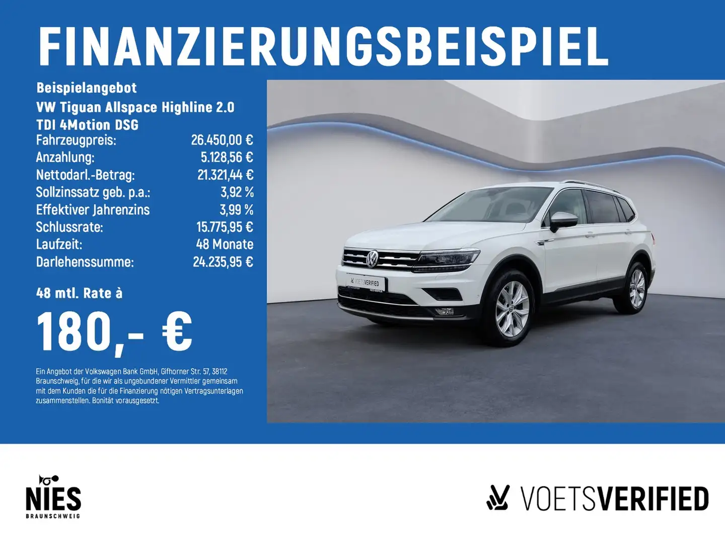 Volkswagen Tiguan Allspace Highline 2.0 TDI 4Motion DSG STANDHZG+AHK+HuD Bílá - 2