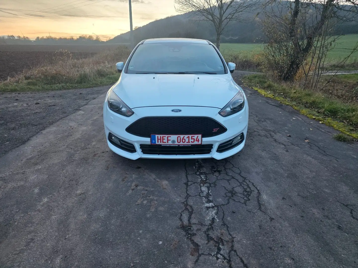 Ford Focus ST/1.Hand/Service + Tüv neu/Garantie! Weiß - 2