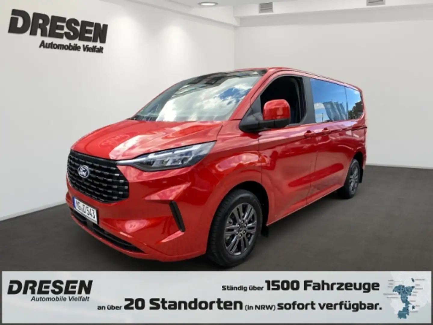 Ford Tourneo Custom Titanium 320 L1 2.0 EcoBlue Automatik Soundsystem Rouge - 1