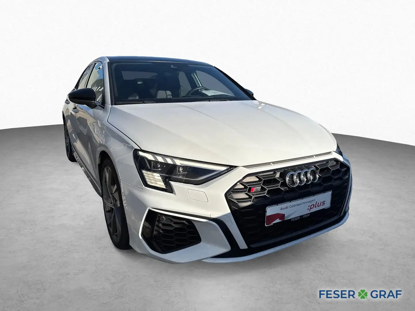 Audi S3 Limousine 2.0 TFSI qu Pano-S Sitze-Matrix-B&O Weiß - 2