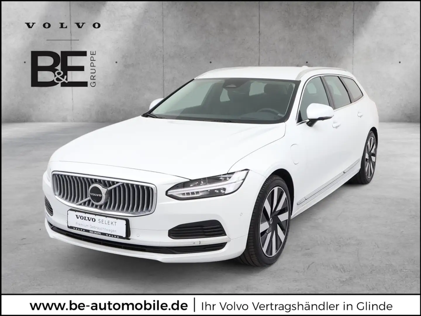 Volvo V90 T6 Plus Bright Recharge Plug-In Hybrid AWD Weiß - 1