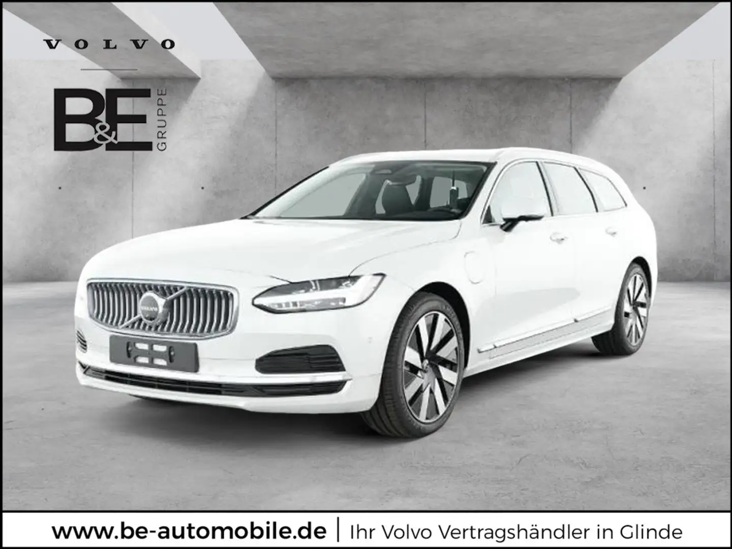Volvo V90 T6 Plus Bright Recharge Plug-In Hybrid AWD Weiß - 1