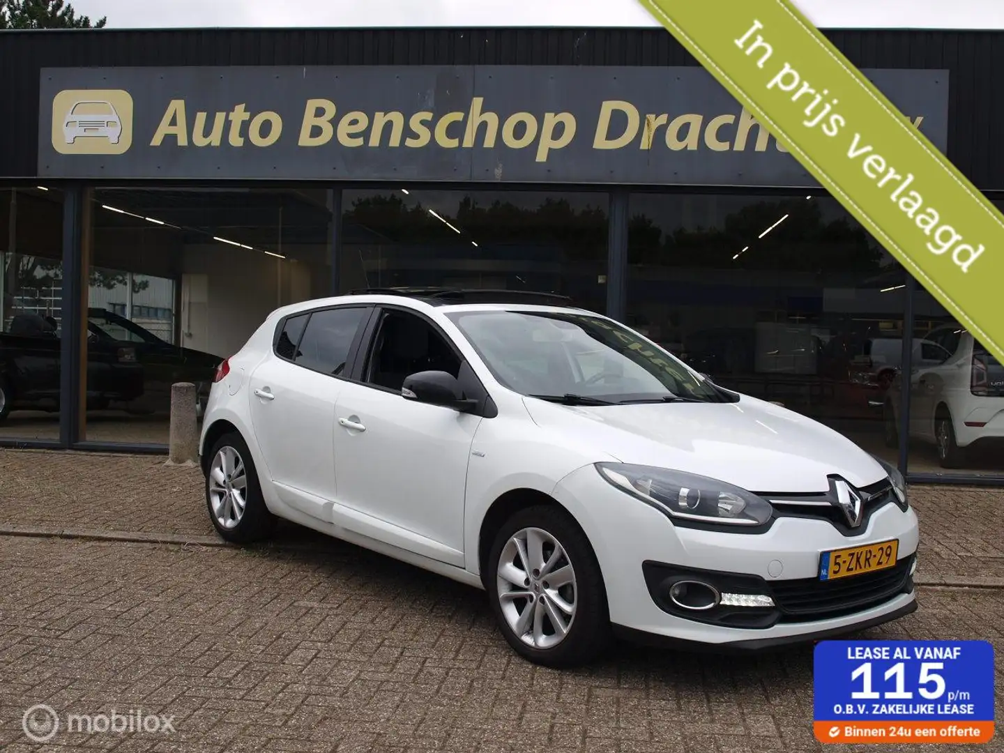 Renault Megane 1.2 TCe Pano Clima Cruise Pdc Navi privacy Glass Weiß - 1