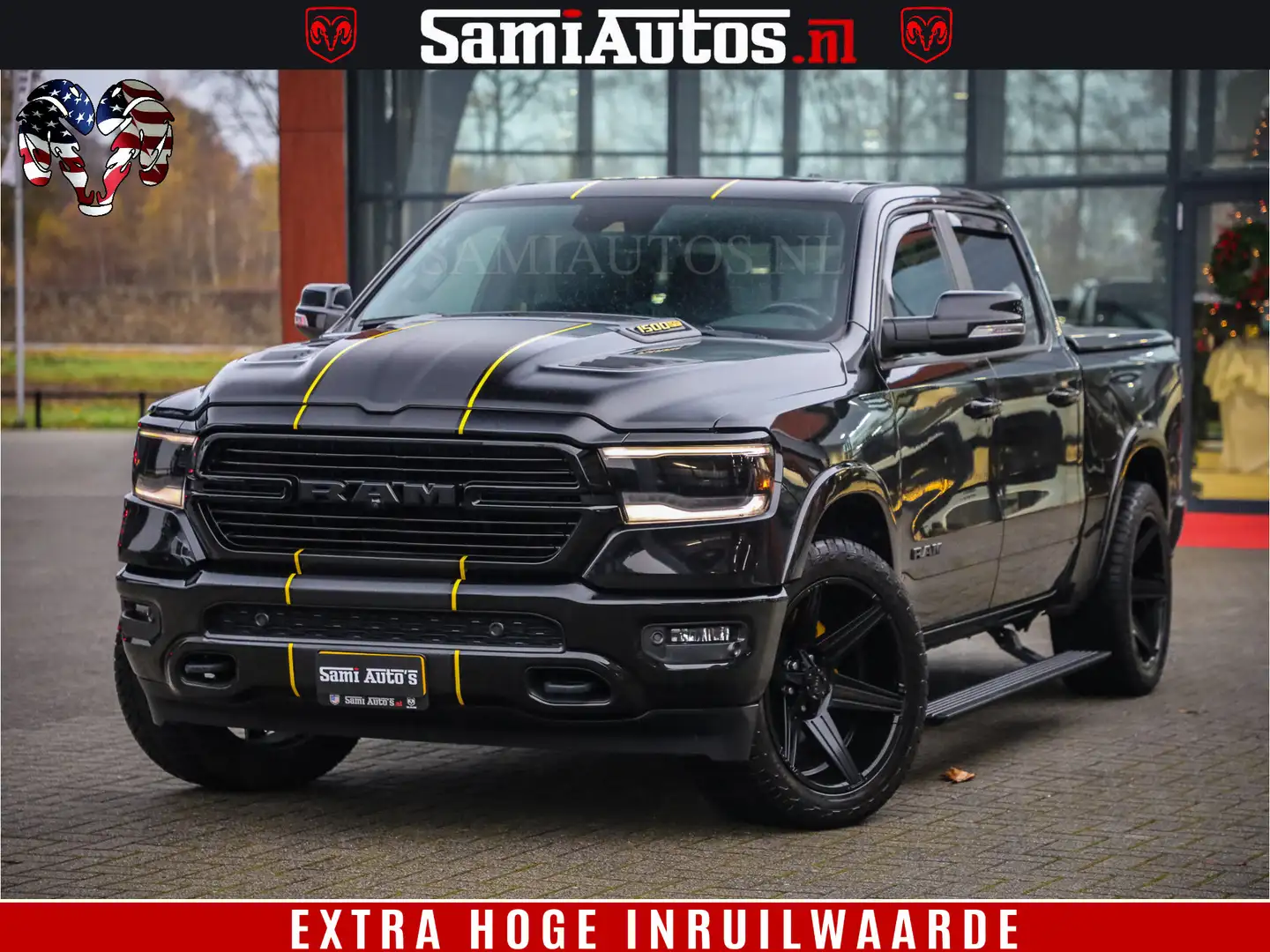 Dodge RAM 1500 BEAST | TUFF WHEELS | HEMI 5.7 V8 402pk | BOM Zwart - 1