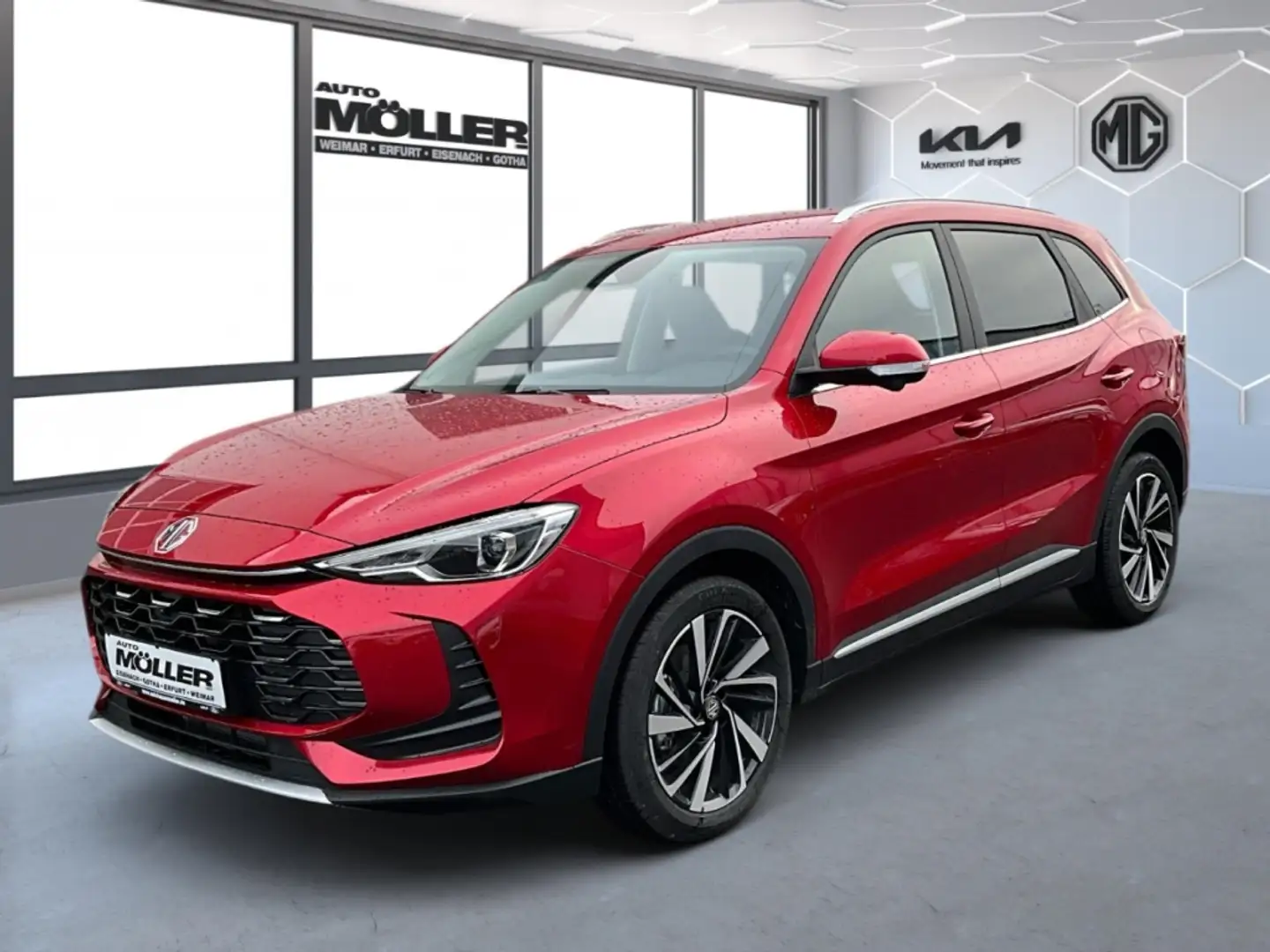 MG ZS Hybrid+ Luxury Leder Navi LED 360°ACC SHZ Rot - 2