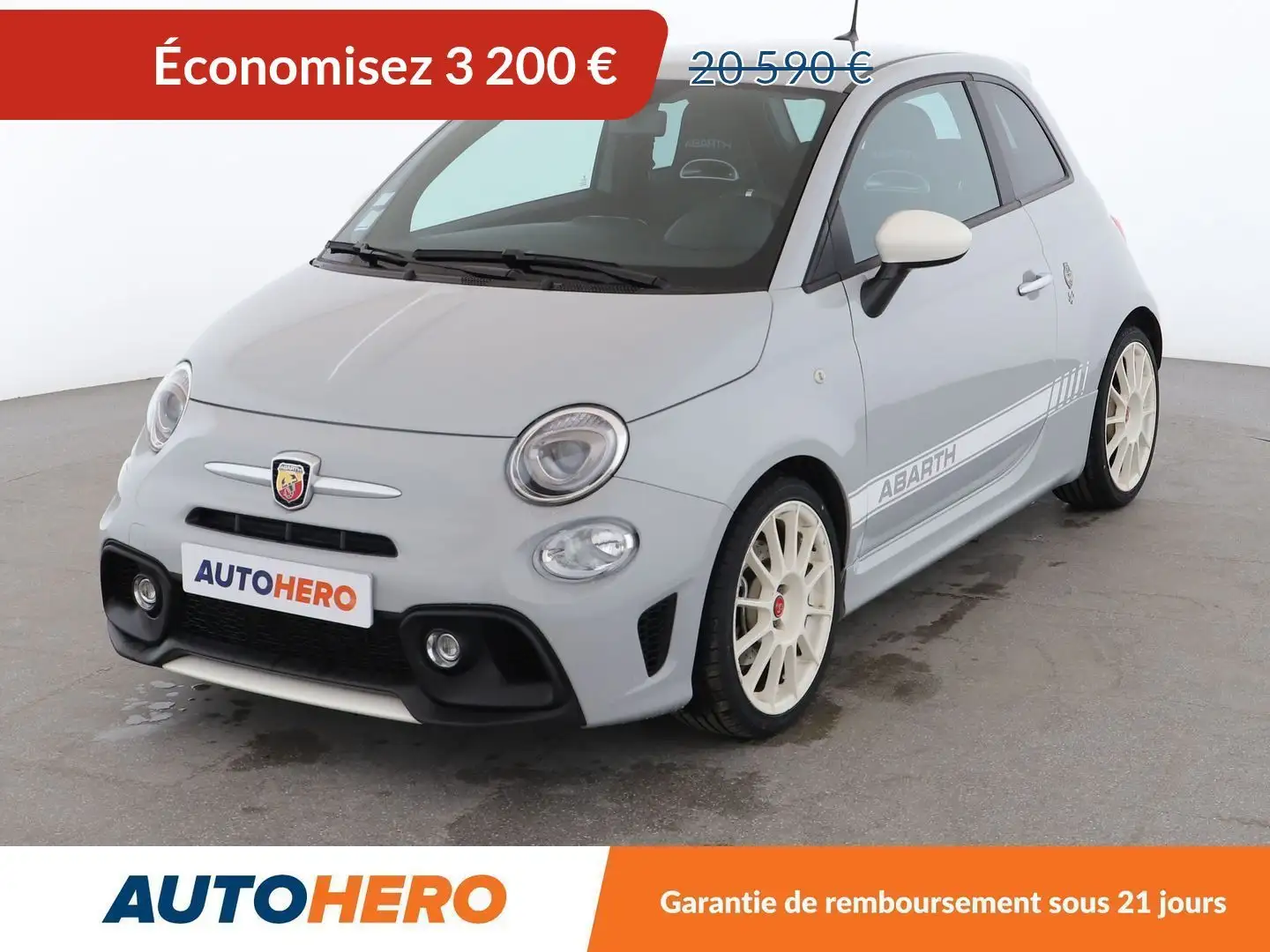 Abarth 500 1.4 Turbo T-Jet 595 Turismo MSQ Grijs - 1