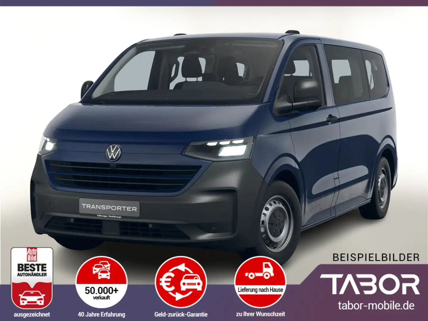 Volkswagen T7 Transporter 2.0 TDI 110 LED 9-S Kam PDC UVP-25%* Albastru - 2