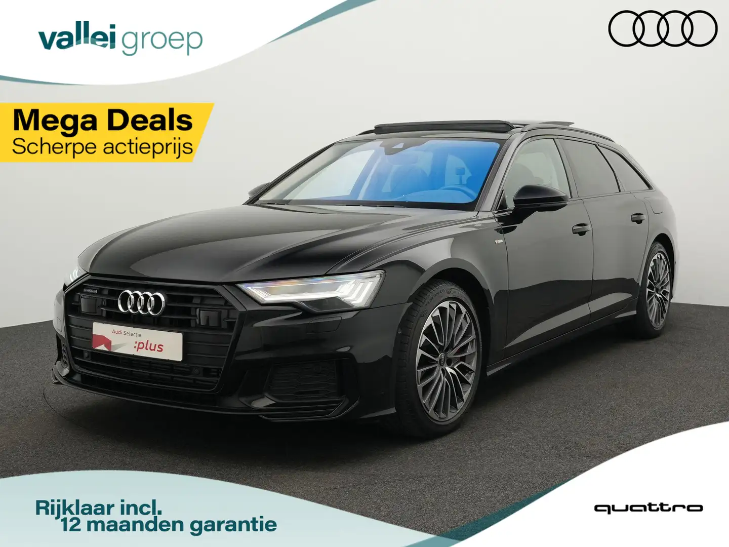 Audi A6 Avant 55 TFSI e 367 pk S-tronic quattro Pro Line S Zwart - 1
