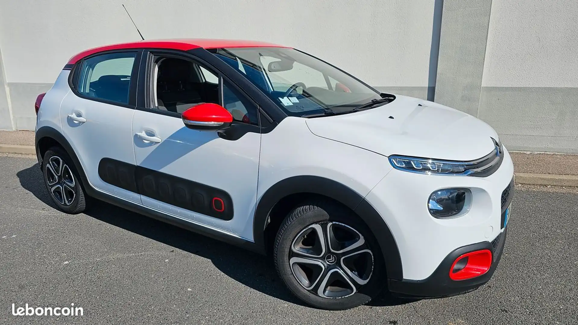 Citroen C3 1.6 hdi 100 cv feel 79.000 km 2018 5 places Blanc - 1
