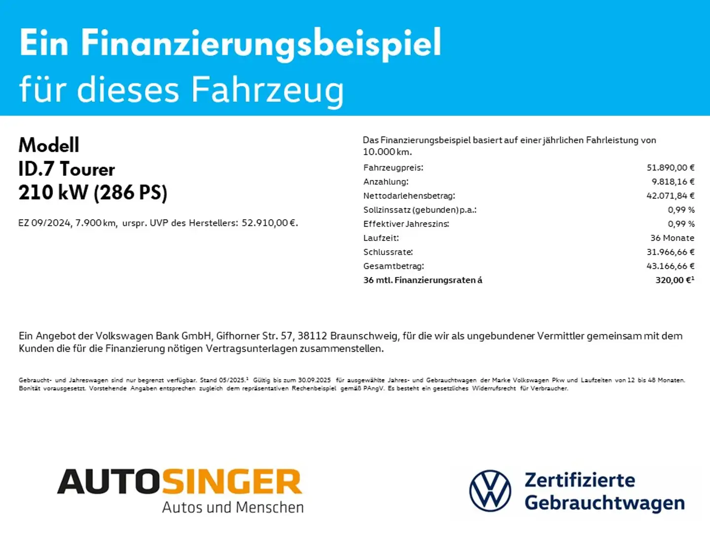 Volkswagen ID.7 Tourer Pro *IQ-L*AHK*ACC*HdUp*360*20"*NAVI* Schwarz - 2