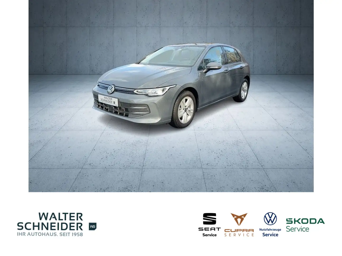 Volkswagen Golf 1.5 TSI Life Navi LED SHZ PDC HuD Grau - 1