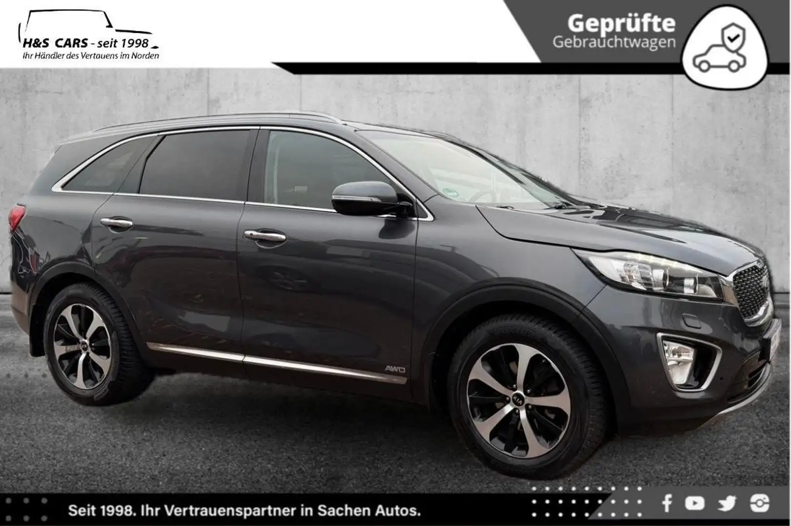 Kia Sorento AWD BI-XEN TOTW MEM NAV KAM SITZBL AHK Gri - 1