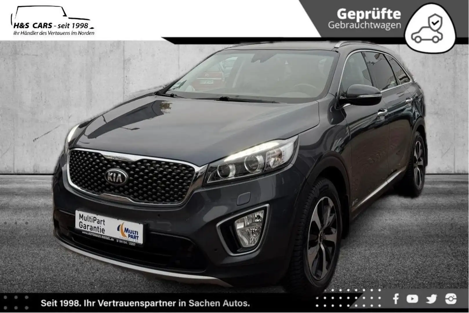 Kia Sorento AWD BI-XEN TOTW MEM NAV KAM SITZBL AHK Gri - 2