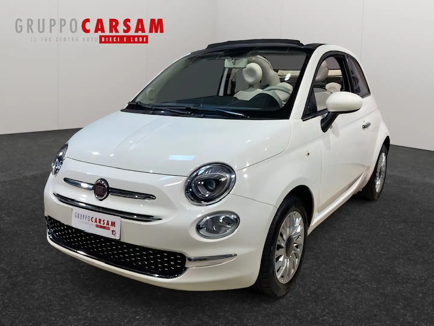 Fiat 500C 500 C 1.2 Lounge Blanc - 1