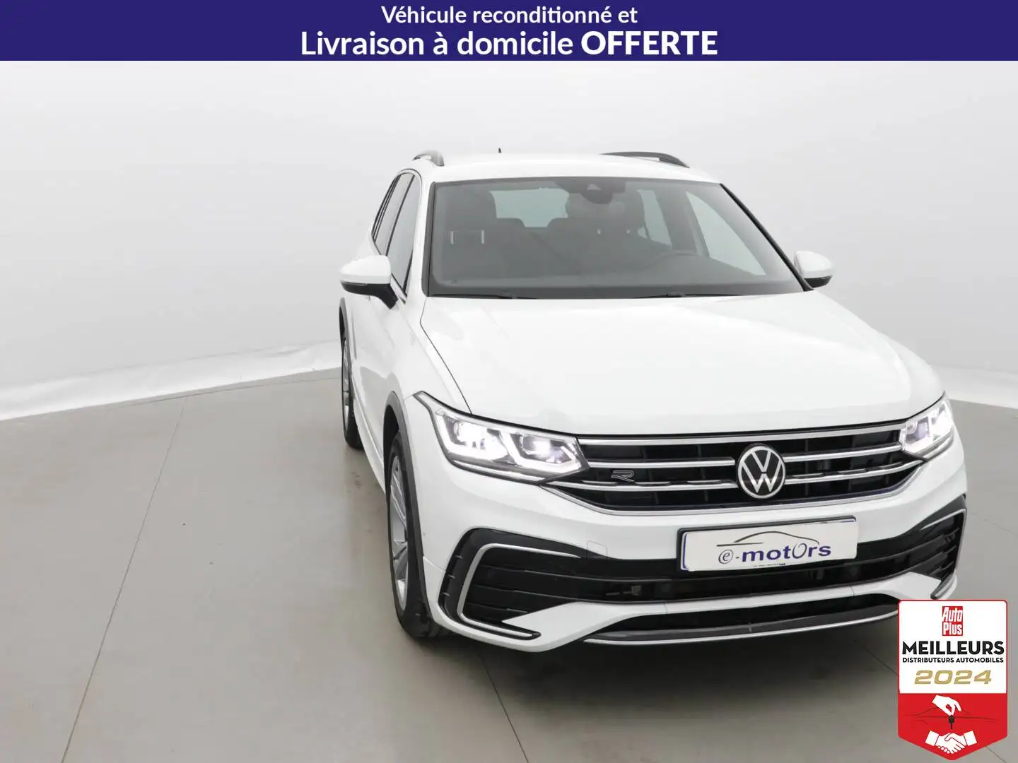 Volkswagen Tiguan 1.4 eHybrid 245 DSG6 R-Line Blanc - 2