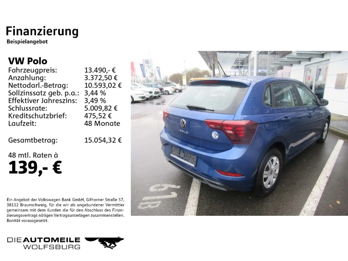 Volkswagen Polo 6 VI 1.0 Fresh LED/App-Connect Blau - 2