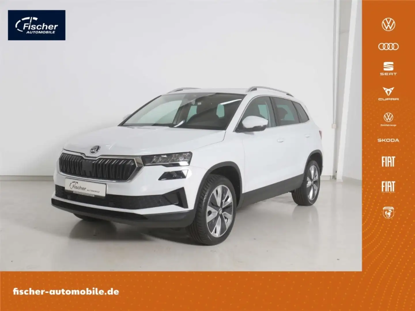 Skoda Karoq 1.5 TSI Ambition DSG P-Dach/LED/NAV/RFK Weiß - 1