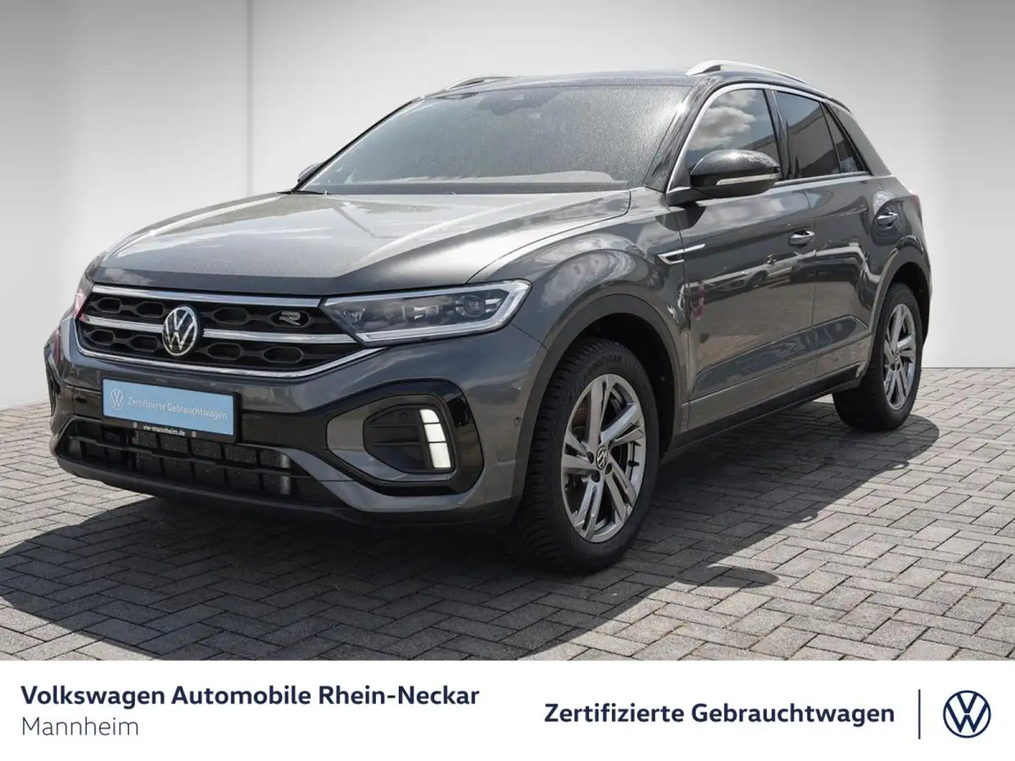 Volkswagen T-Roc 2.0 TDI R-Line DSG Navi AHK Kamera uvm Grau - 2