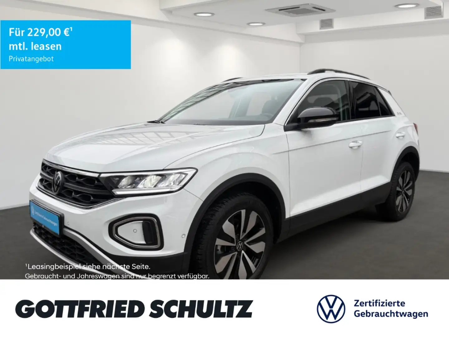 Volkswagen T-Roc 1.0 TSI LED NAV SHZ EPH ALLSEASON Goal Weiß - 1