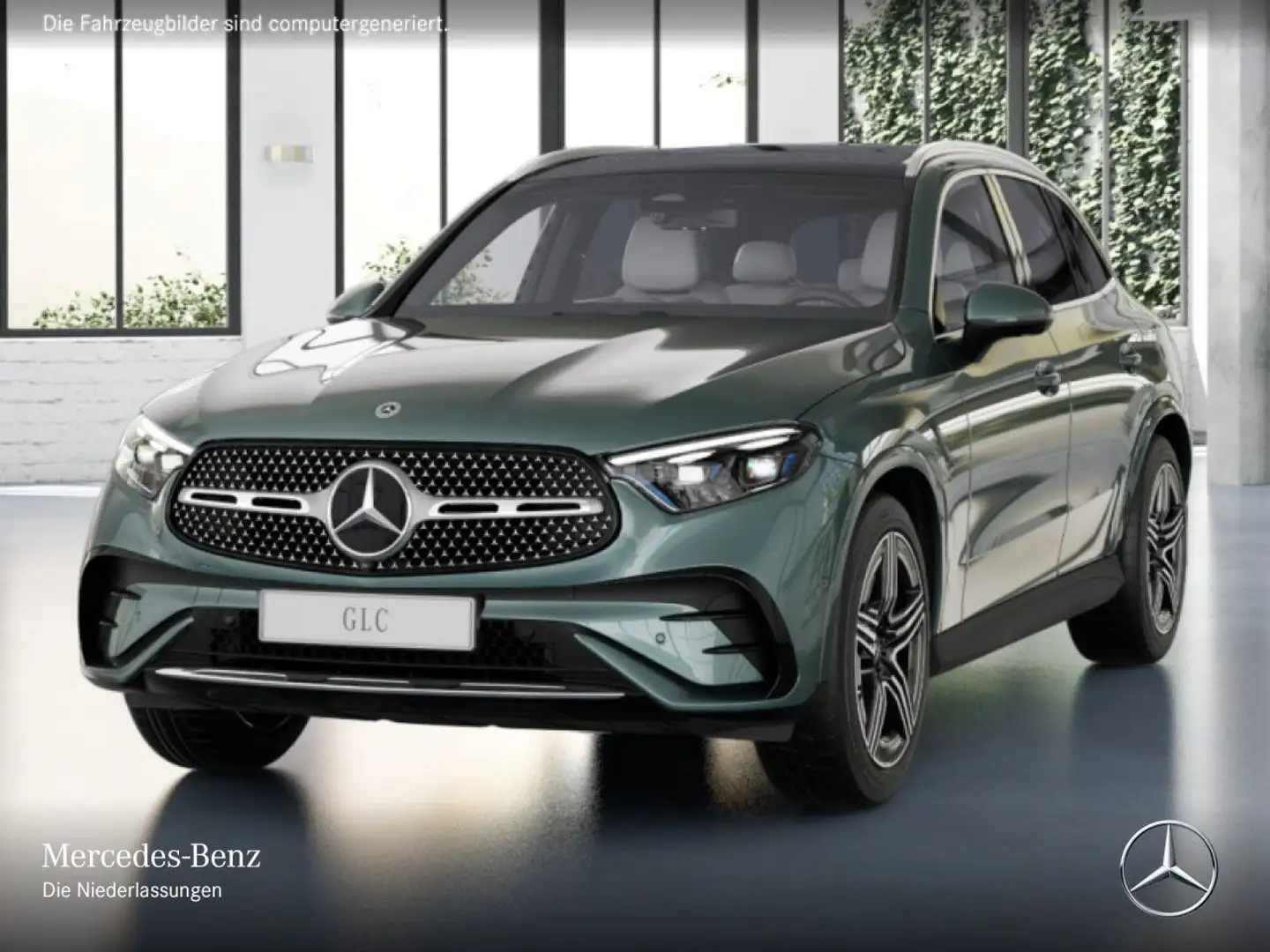 Mercedes-Benz GLC 220 d 4M AMG+PANO+360+AHK+TOTW+KEYLESS+9G Argento - 2