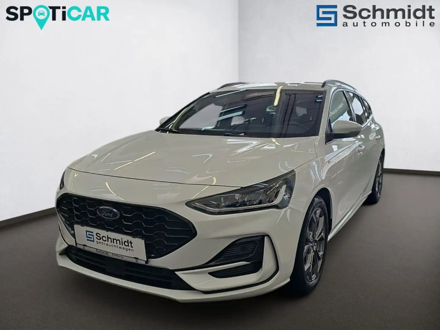 Ford Focus ST-Line Tra. 1,0 EBoost 125PS MHEV M6 F Weiß - 1
