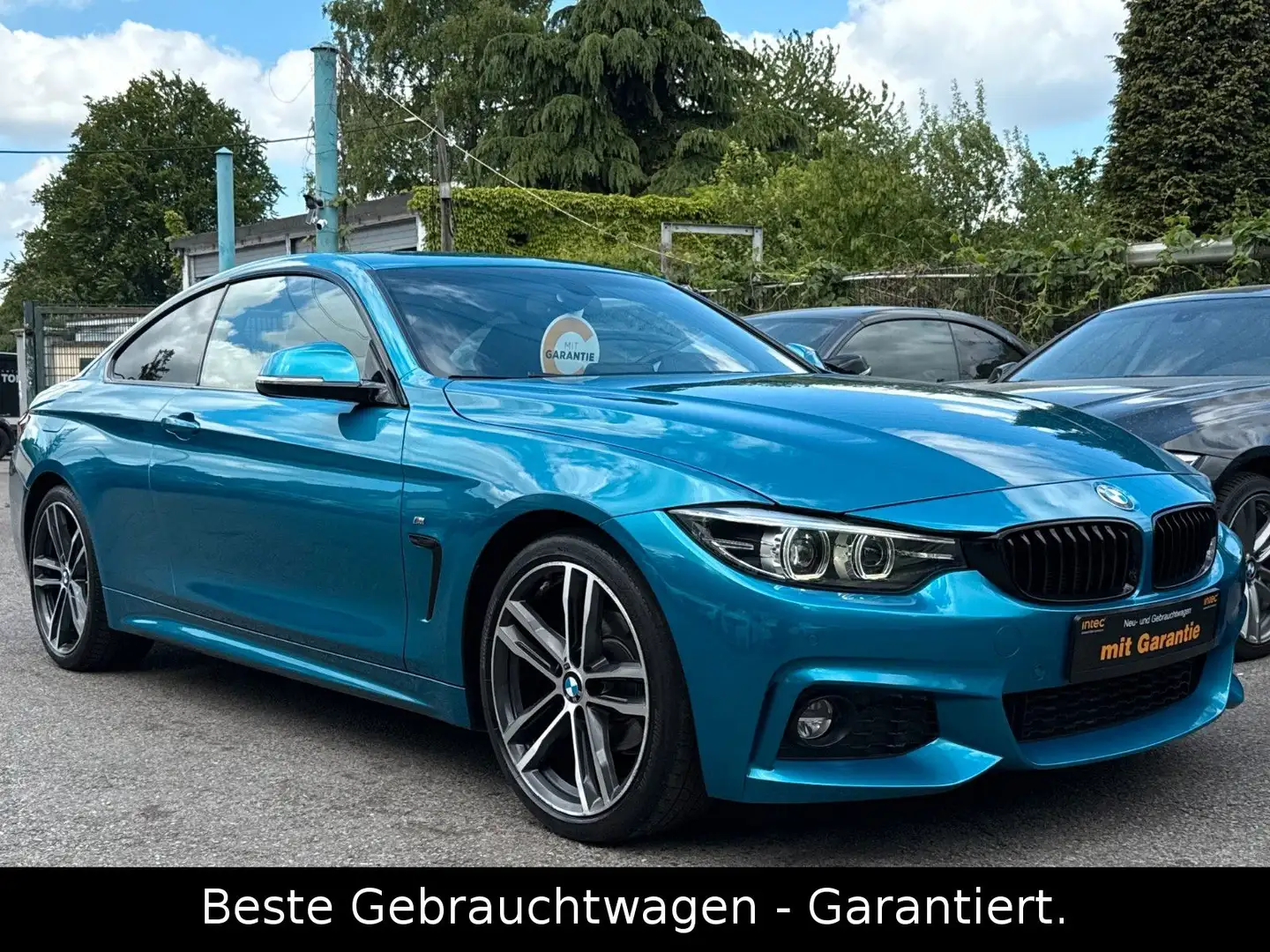 BMW 418 d Coupé M Sport * LED * NAVI * LEDER * TOP * Bleu - 2