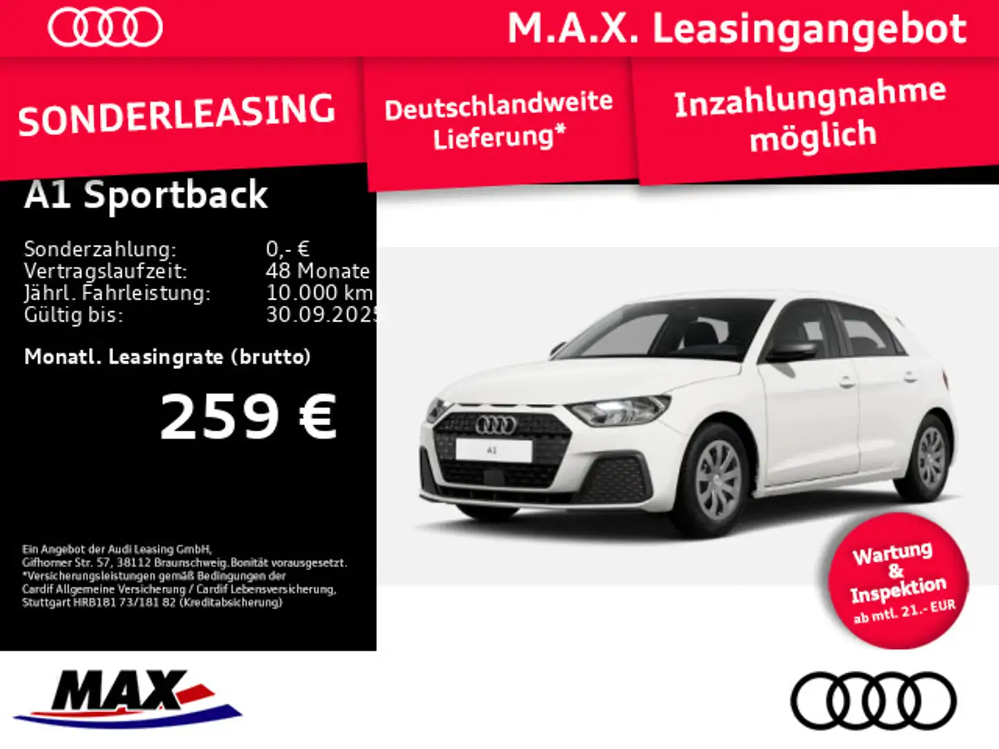 Audi A1 25 TFSI #FREI KONFIGURIERBAR# Biały - 1