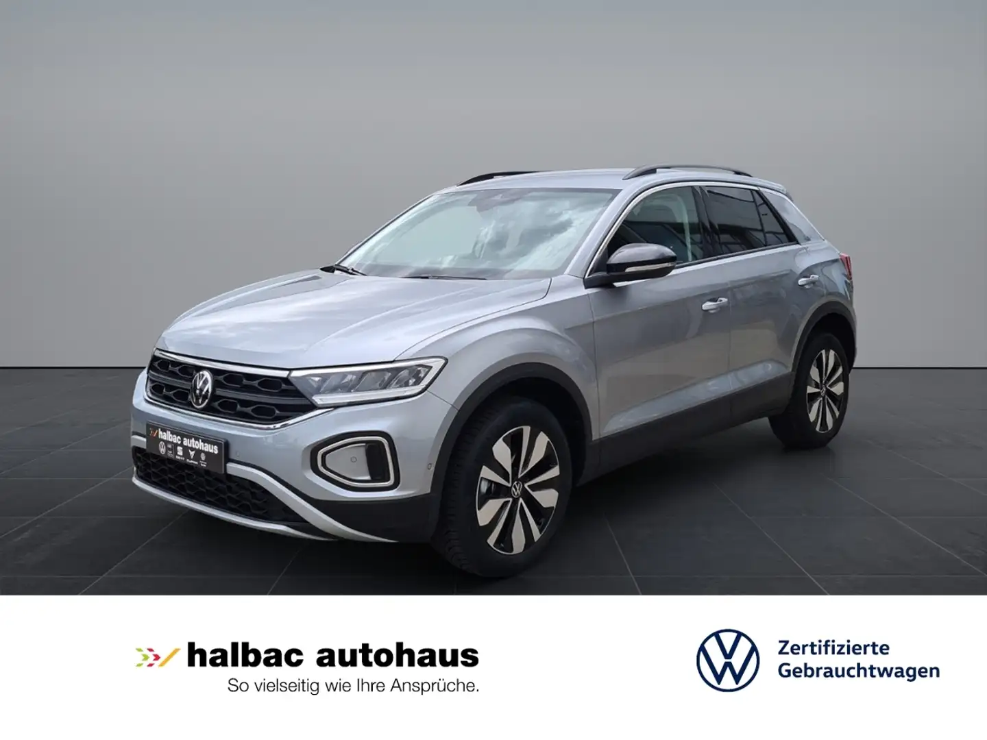 Volkswagen T-Roc 1.0 TSI GOAL+AHK+NAVI+5JAHREGARAN+SHZ+PDC+APPCONN Plateado - 1