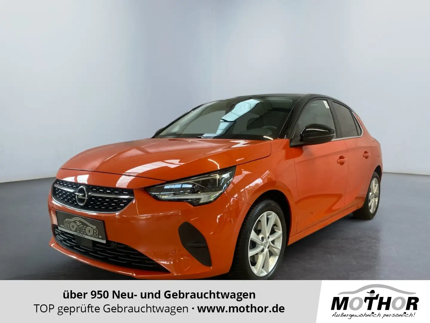 Opel Corsa F Elegance 1.2 Turbo Tempomat SHZ TWA PDC Orange - 1