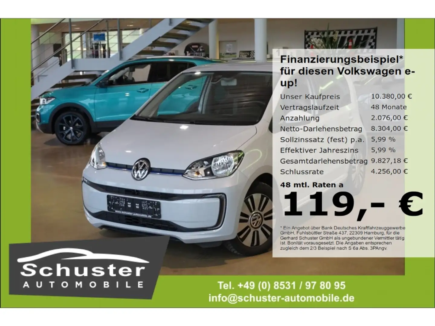 Volkswagen e-up! high*SHZ Klimaaut Maps+More-Dock Bluetoo Wit - 1