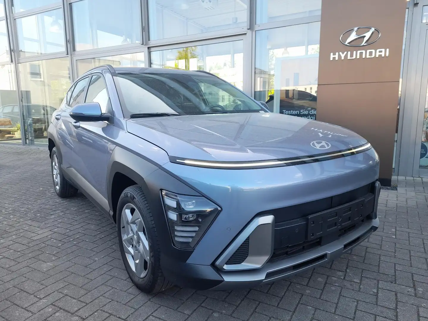 Hyundai KONA 1.6 T-GDi 7-DCT TREND,Licht-Pak.El.Hk.Navi Bleu - 1