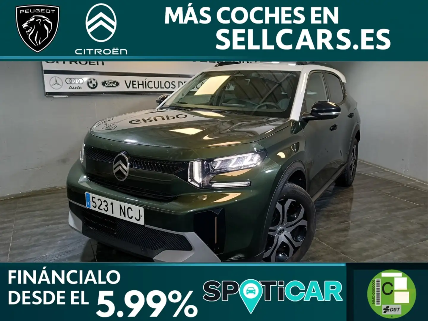 Citroen C3 Aircross Turbo S&S Plus 100 Verde - 1