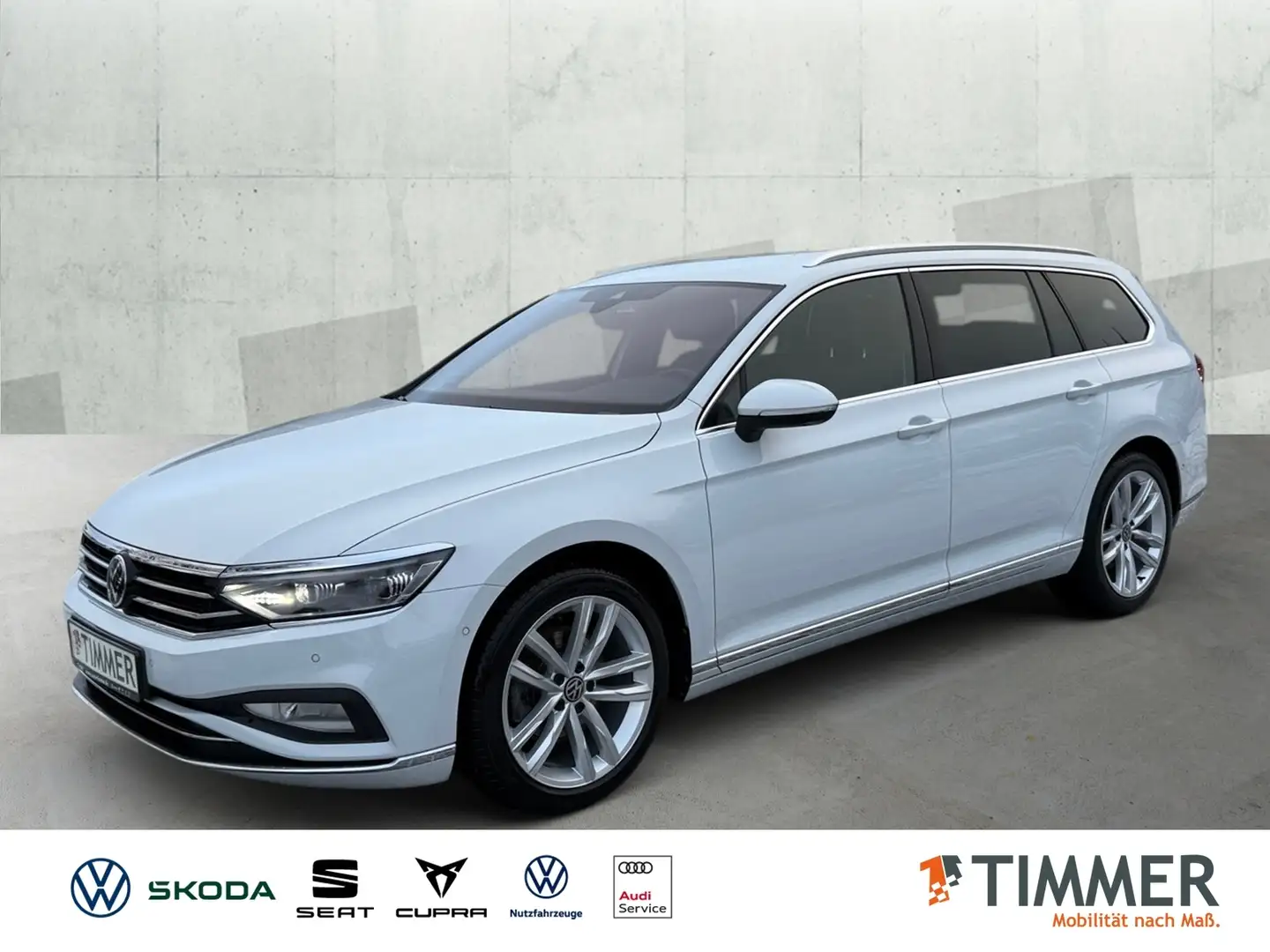 Volkswagen Passat Variant 2.0 TDI DSG ELEGANCE +IQ.LIGHT +360° +AHK +ACC +A Weiß - 1