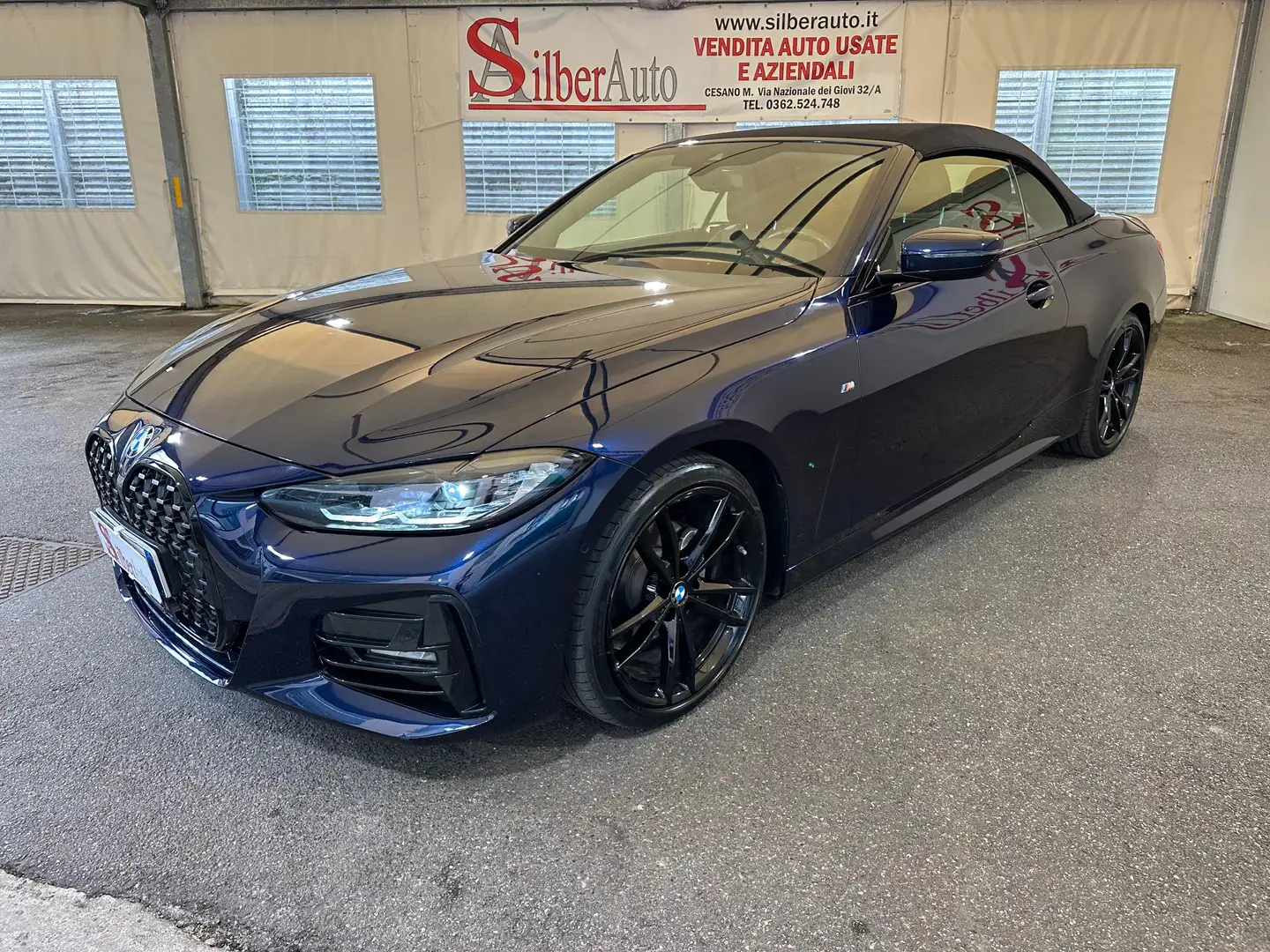 BMW 420 420d Cabrio mhev 48V Msport auto Blu/Azzurro - 1