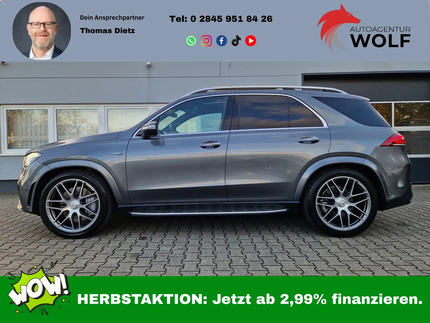 Mercedes-Benz GLE 53 AMG 4Matic+ Pano*AHK*Head Up Grau - 1