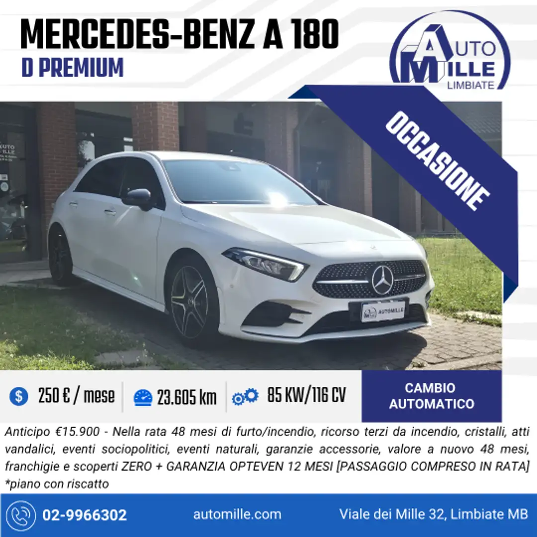 Mercedes-Benz A 180 A 180 d Premium Blanco - 1