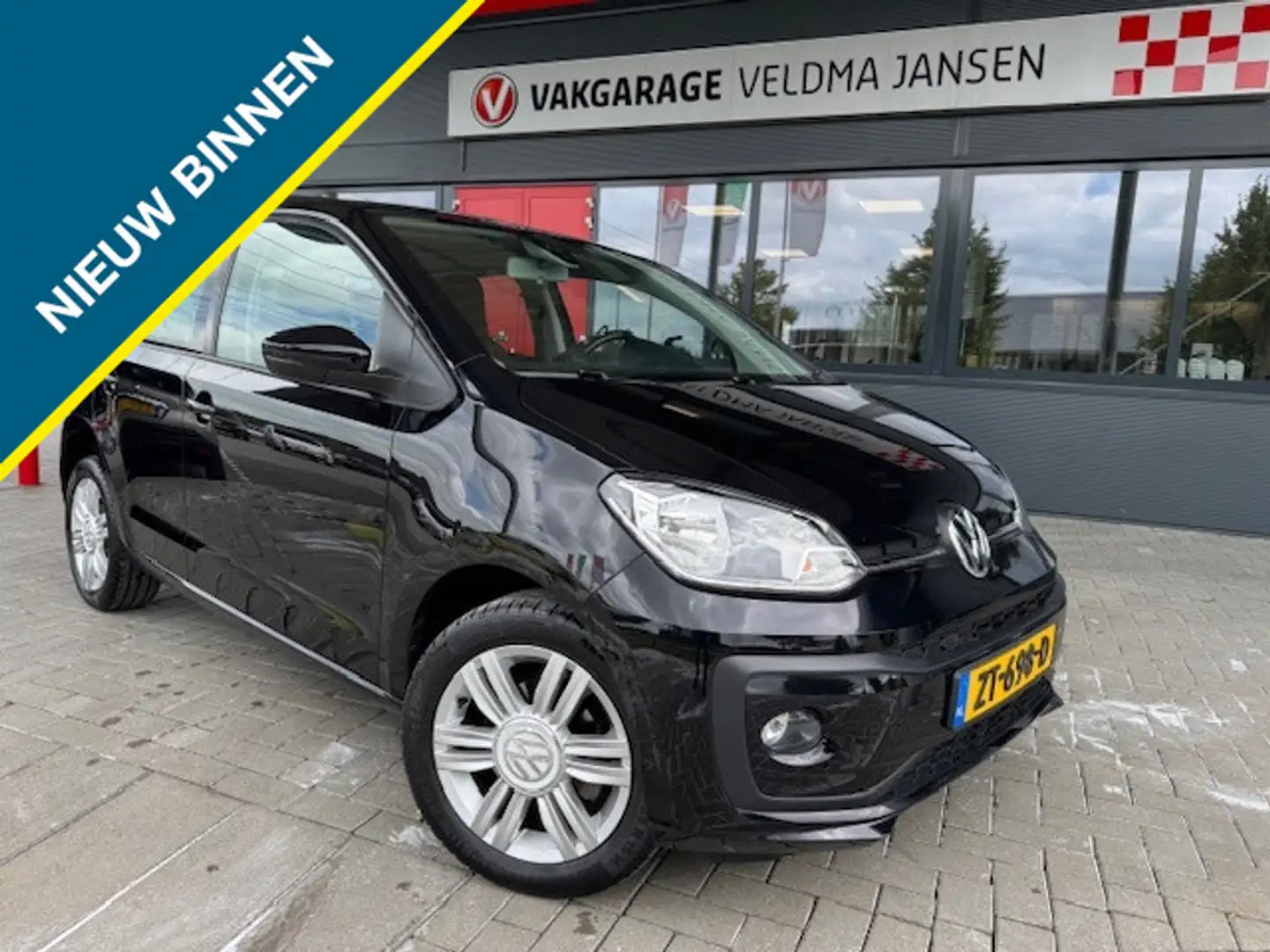 Volkswagen up! 1.0 BMT HIGH UP! 5-DRS. ECC/LMV/LEDER/PDC/VERW. ST Zwart - 1