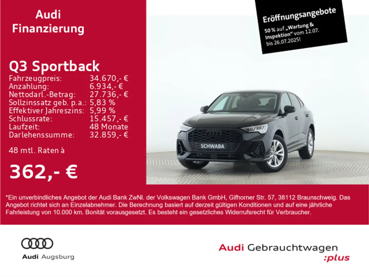 Audi Q3 S line 35TDI S tr. *StdHz*MATRIX*18 Noir - 1