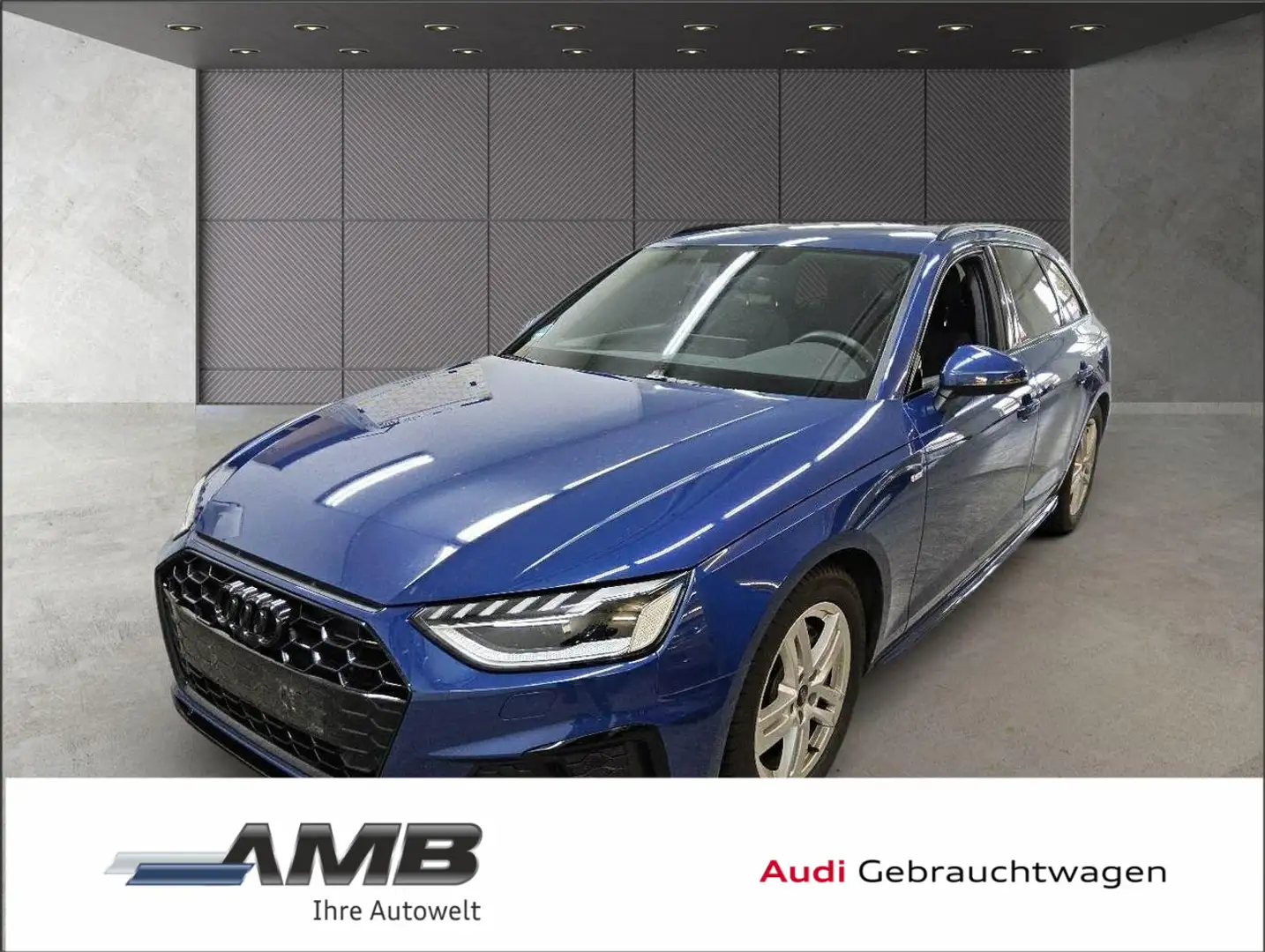 Audi A4 S line 40 TFSI Matrix/3xAssistenzpakete Blau - 1