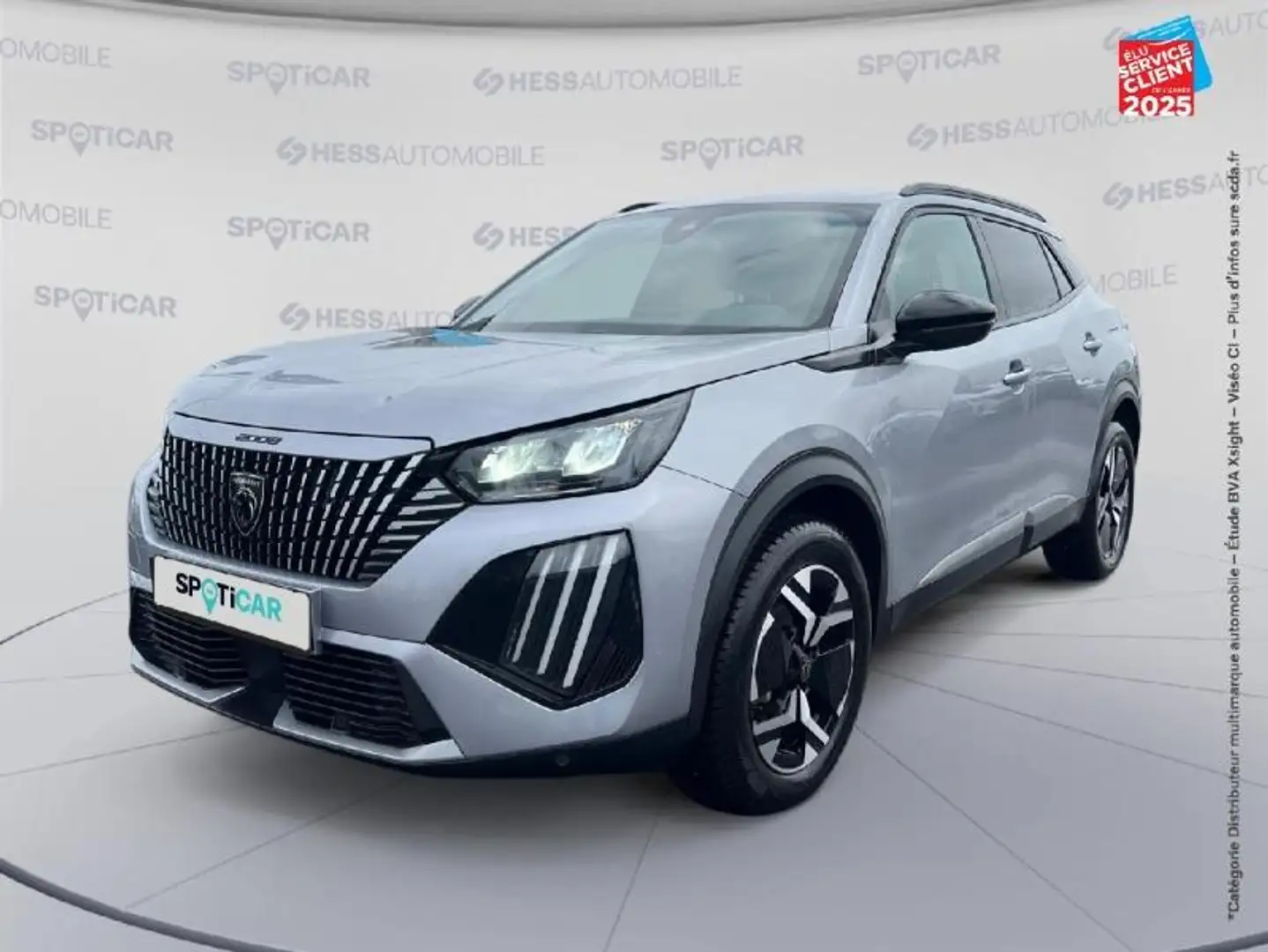 Peugeot 2008 1.2 PureTech 130ch S\u0026S Allure EAT8 Gris - 1