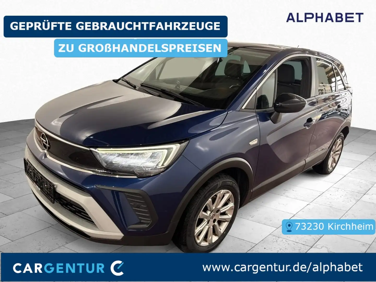 Opel Crossland 1.5 D Elegance Key Lane Navi RKam AUT Blauw - 1