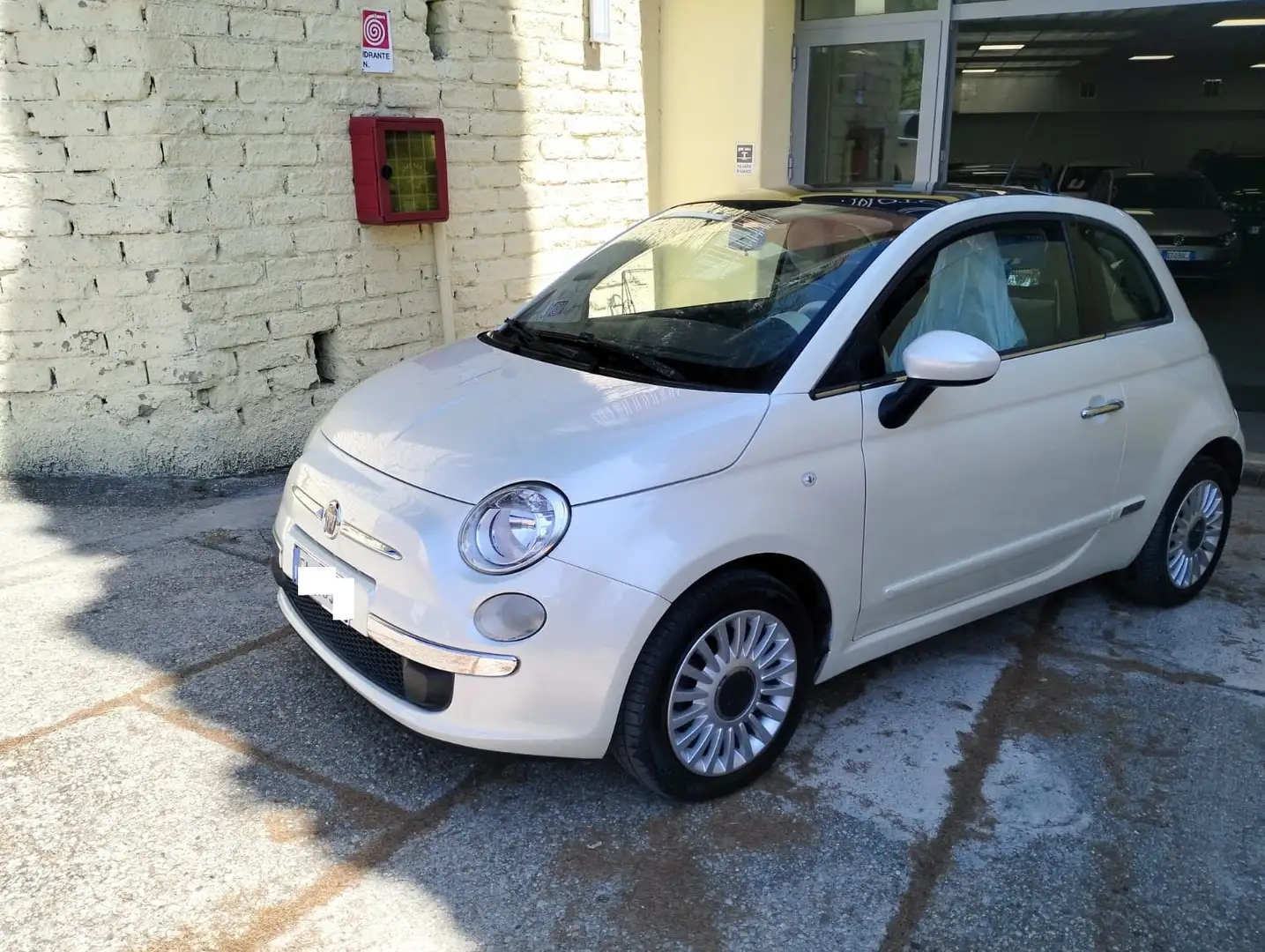 Fiat 500 1.2 Lounge 69cv Automatica KM 75000 Tetto cerchi! Bianco - 1