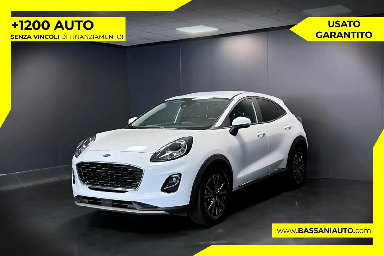 Ford Puma 1.0 EcoBoost Hybrid 125 CV S&S Titanium Blanc - 1