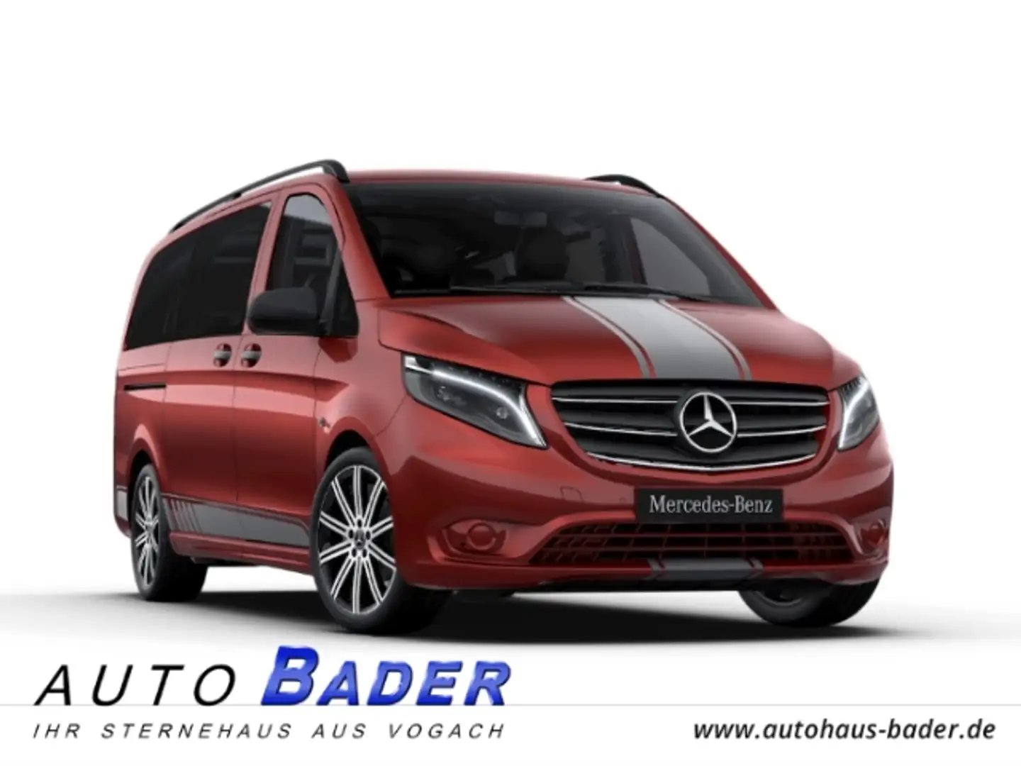 Mercedes-Benz Vito 124 CDI 4x4 lang Tourer Pro Edition Panorama Rot - 1