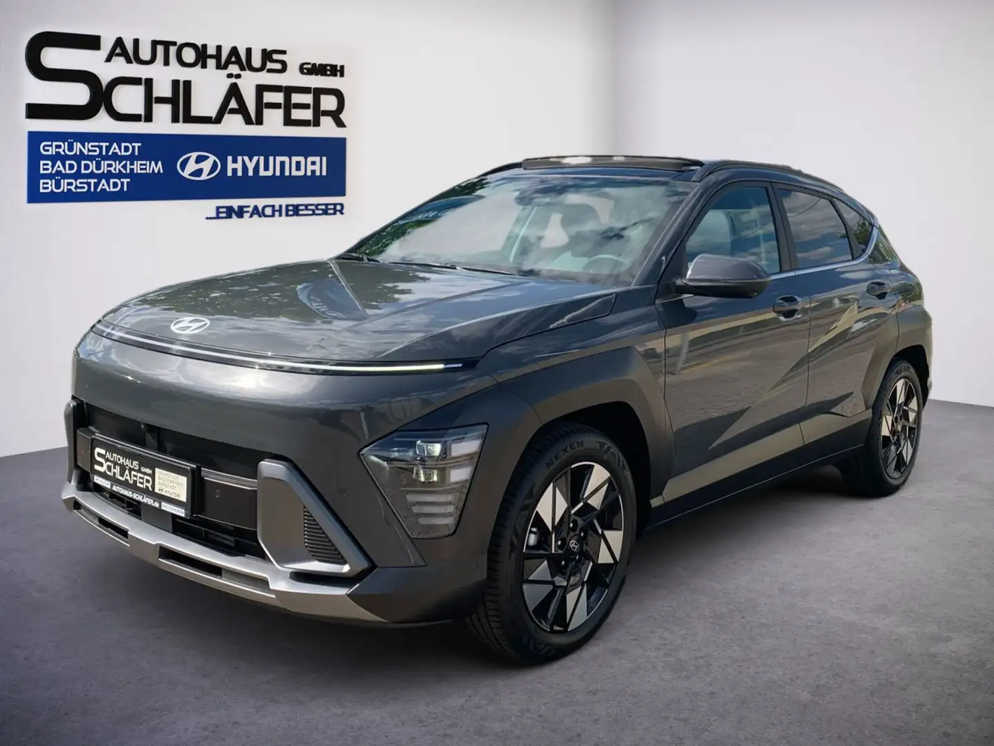 Hyundai KONA KONA 1.6 T-GDI 7-DCT Prime el.Schiebedach BOSE S Grigio - 1