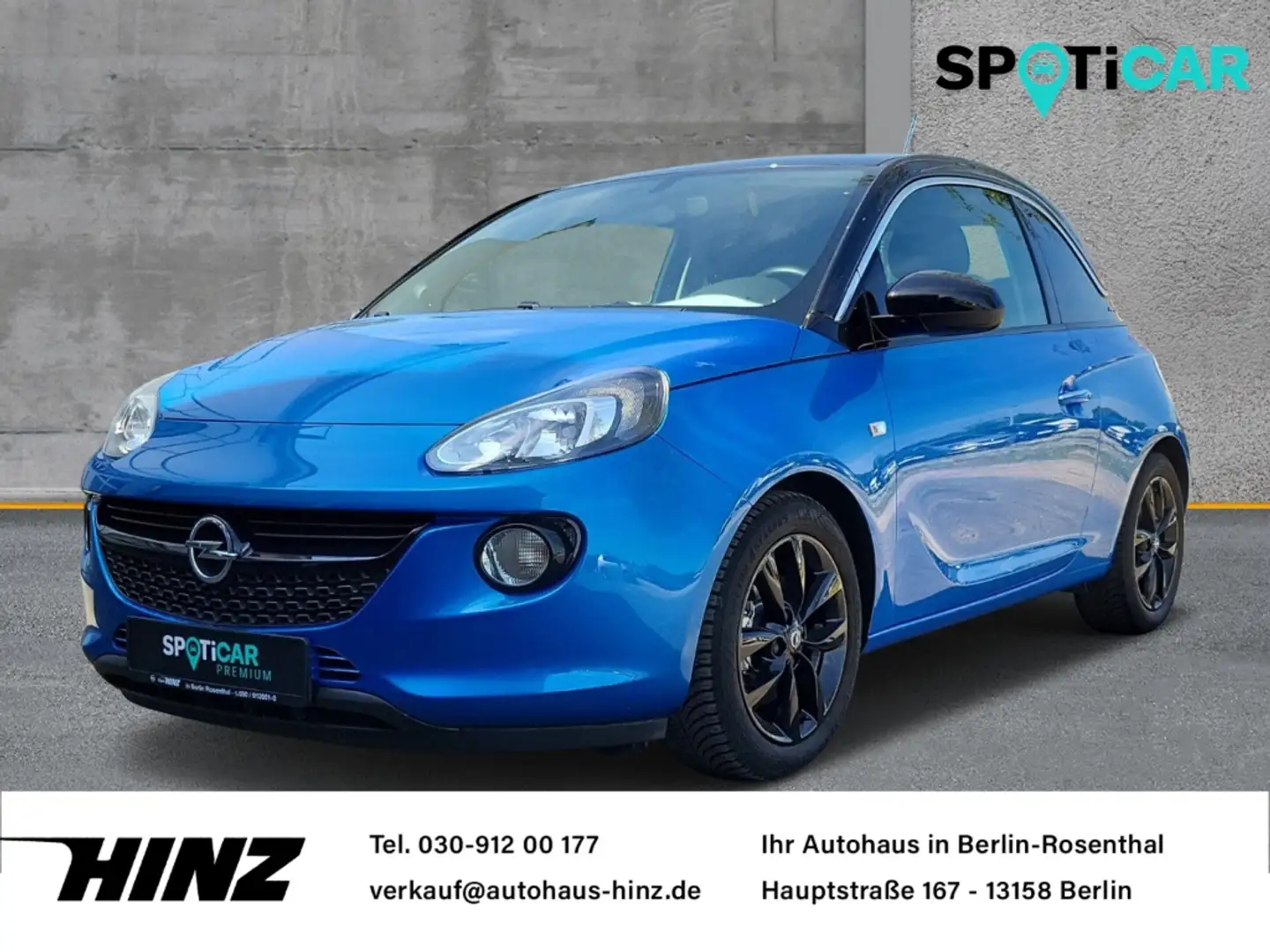 Opel Adam Start/Stop,Isofix, LED, PDC, Intellilink,SZHZ Kék - 1