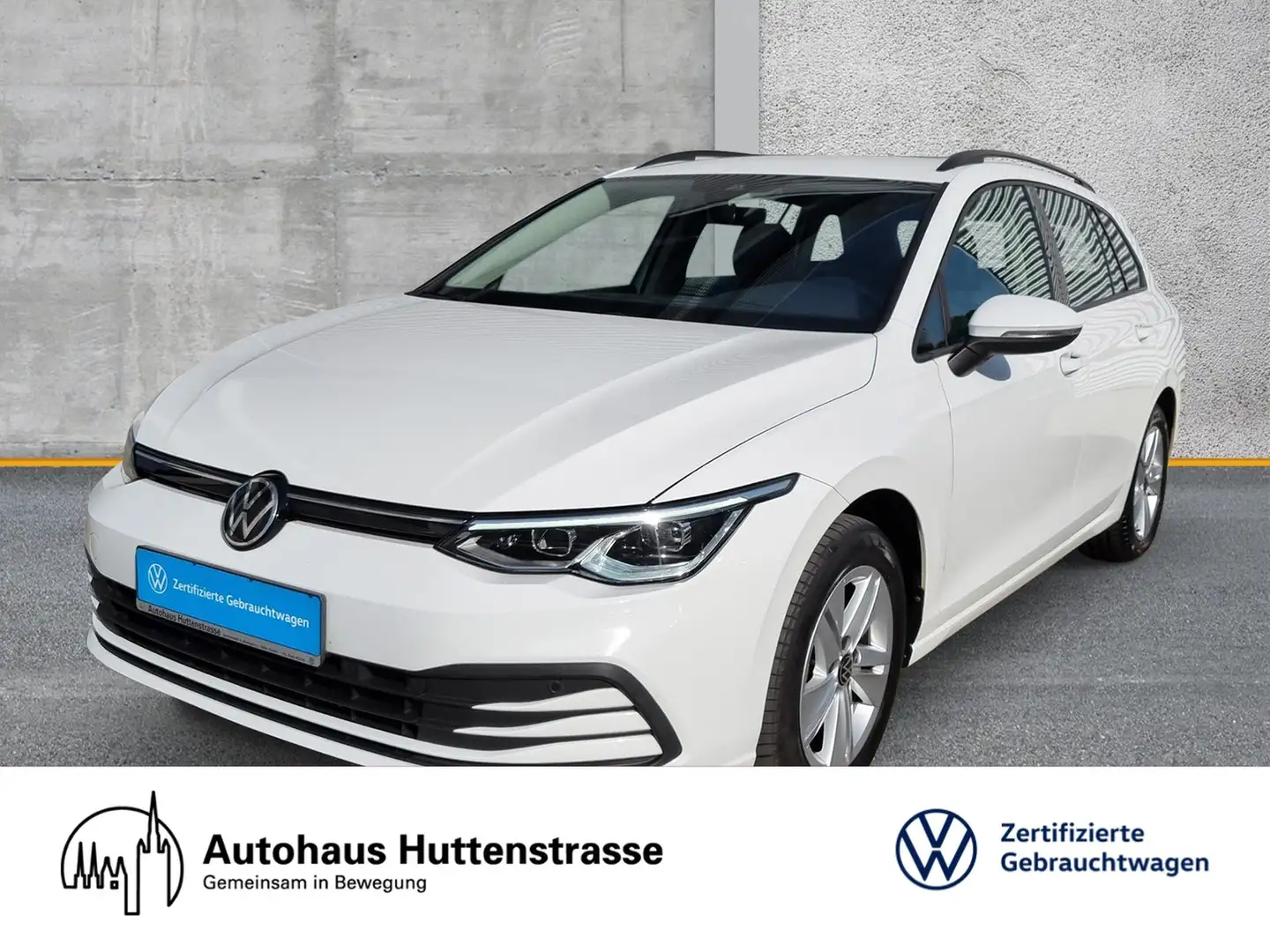 Volkswagen Golf VIII Variant 2.0 TDI DSG Life AHK LED+ ACC Weiß - 1